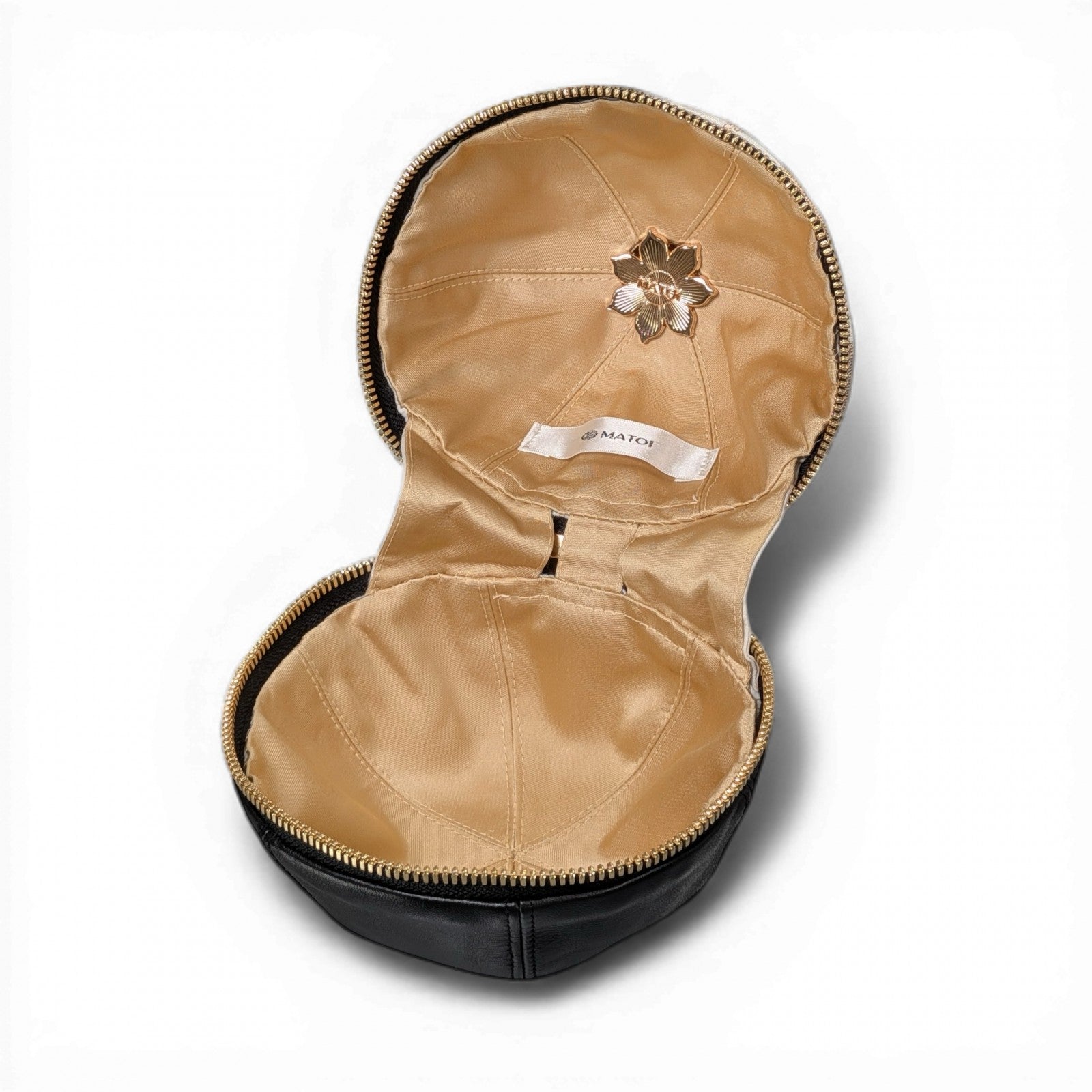 「花唐草文様」ヴィンテージ帯と本革の Mari Bag