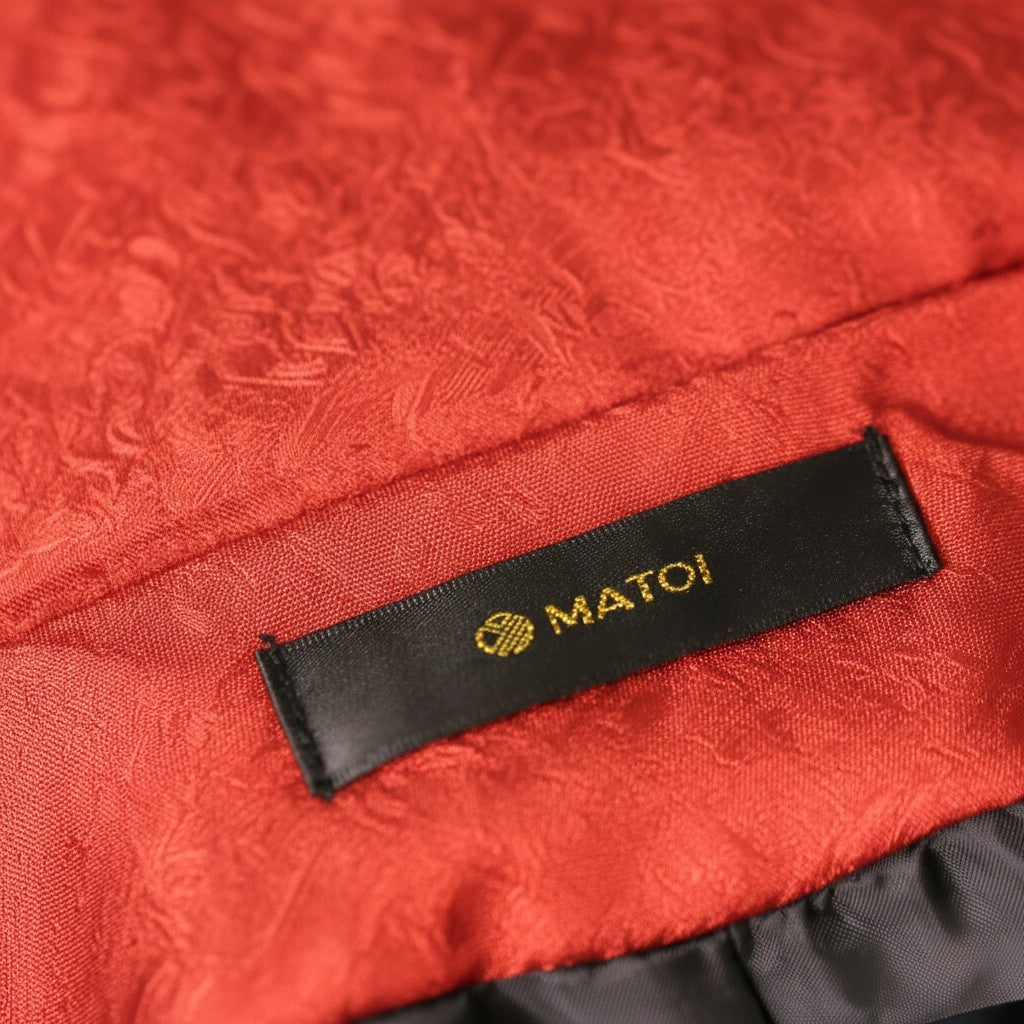 Red and Black Gradation Furisode Blouson