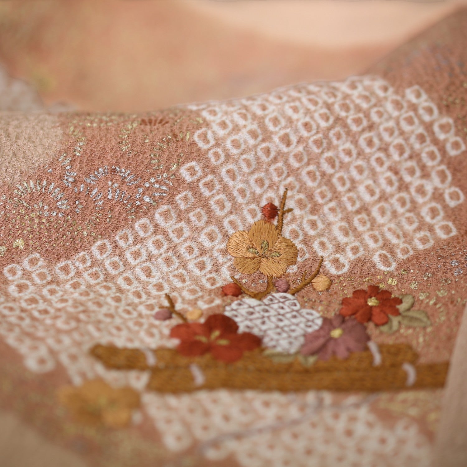 A habutae silk shirt worn with a black formal kimono