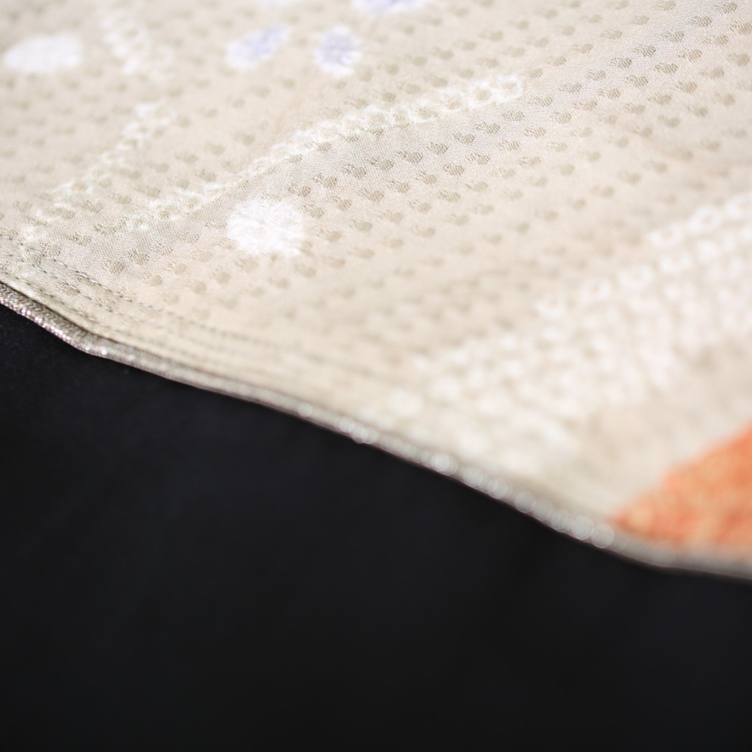 A floral silk shirt worn with a formal kimono