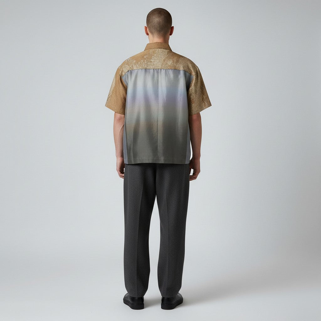 伝統美を纏う牛首紬のシルクシャツ