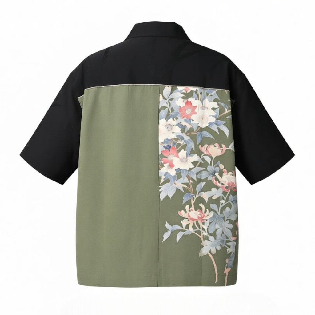 四季の移ろい加賀友禅のシルクシャツ