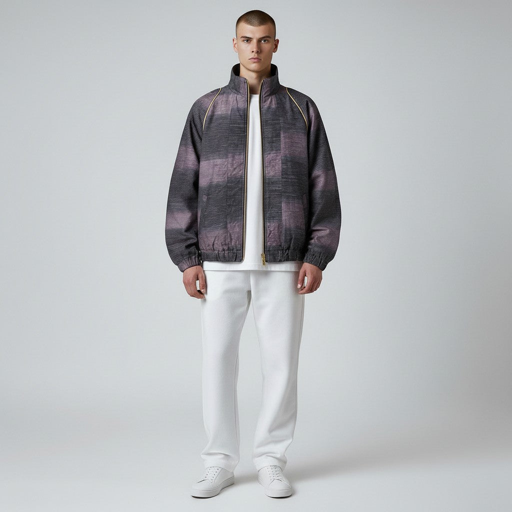 伝統美 米沢ぜんまい紬のブルゾン