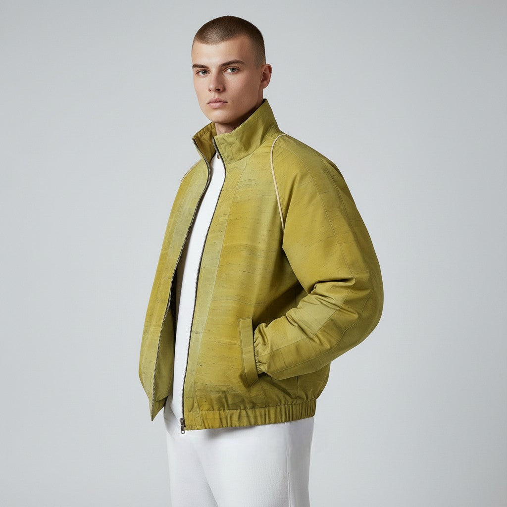 Wear a traditional gradient blouson
