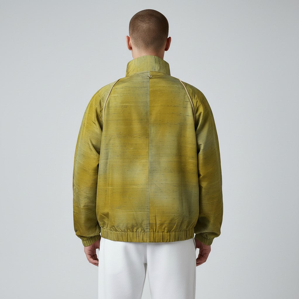 Wear a traditional gradient blouson