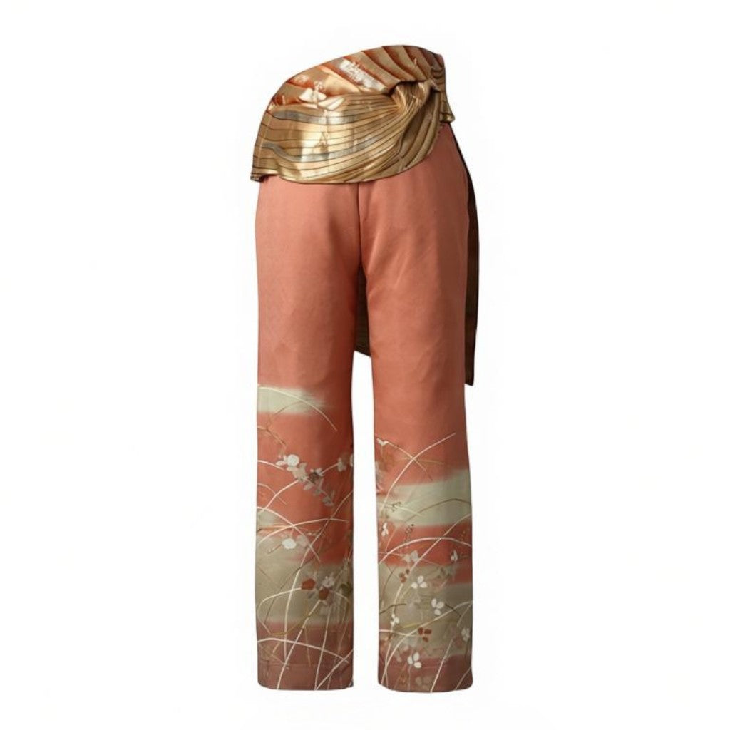A special pair of modern Japanese pants with butterfly designs
