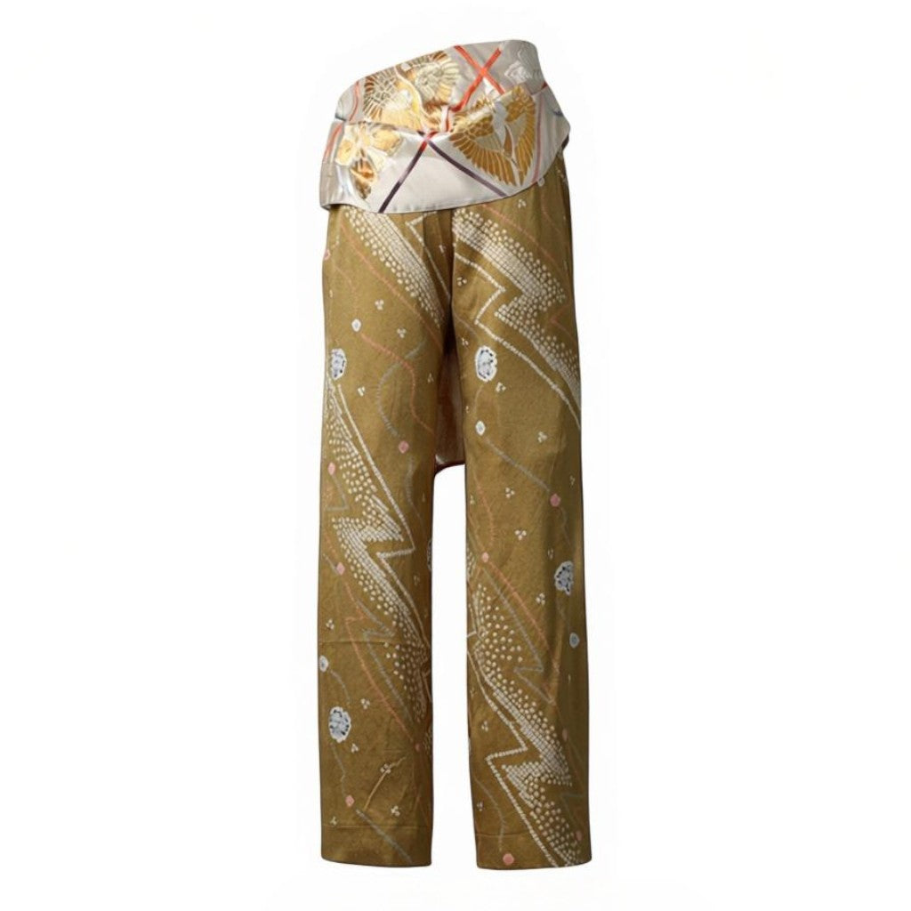 Gorgeous tie-dyed elegant Japanese pants