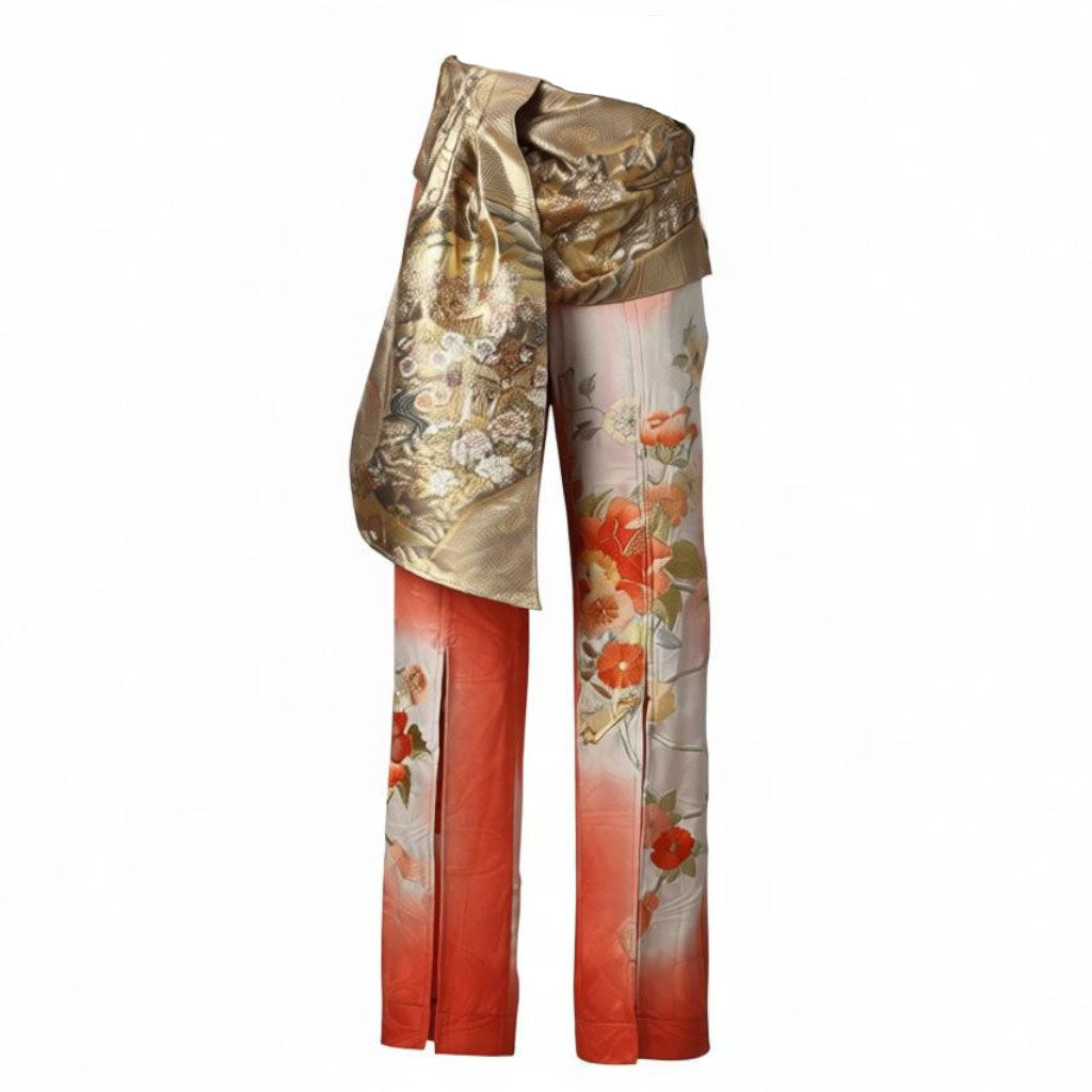 花薫る御所車グラデーションパンツ