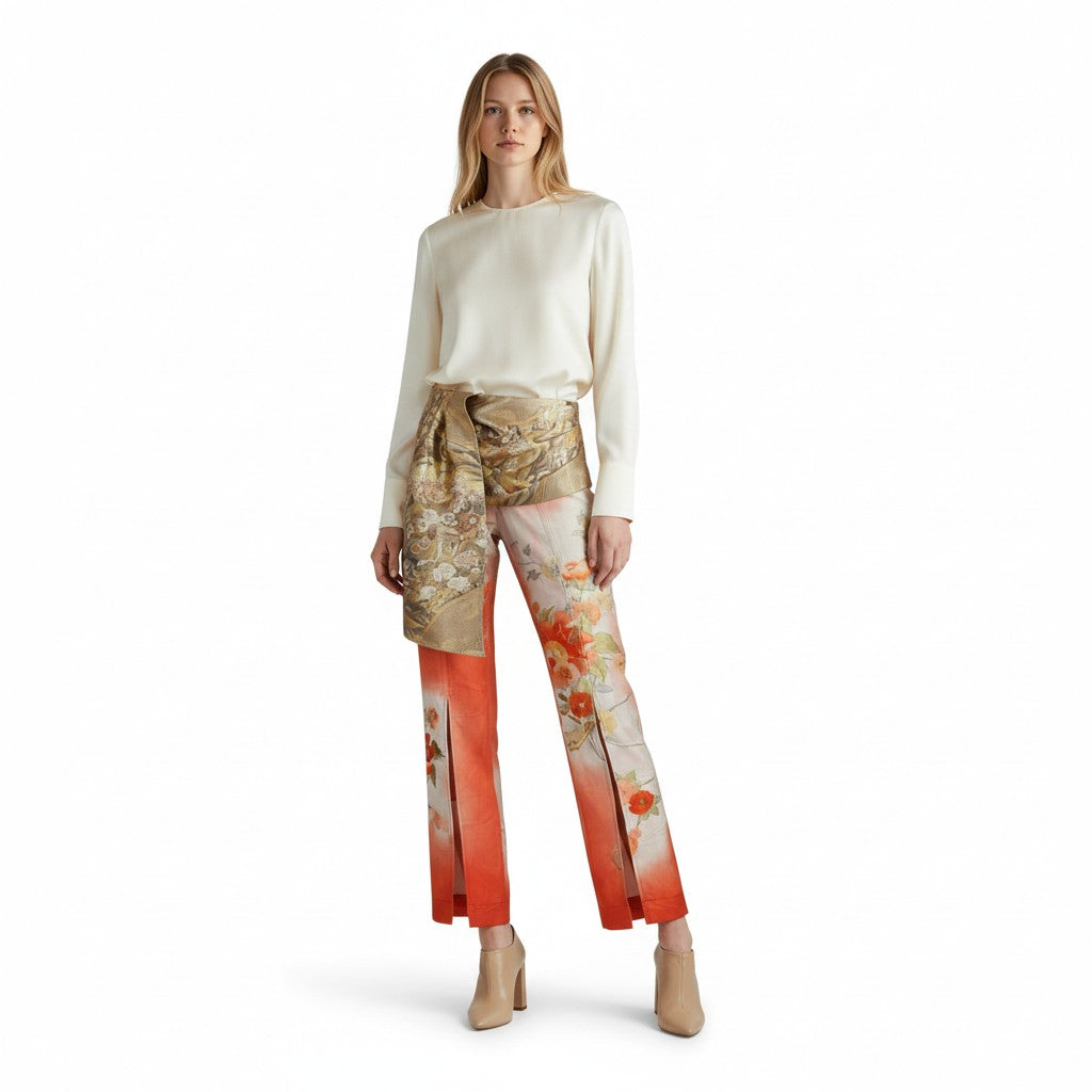 Flower-scented Imperial Carriage Gradient Pants