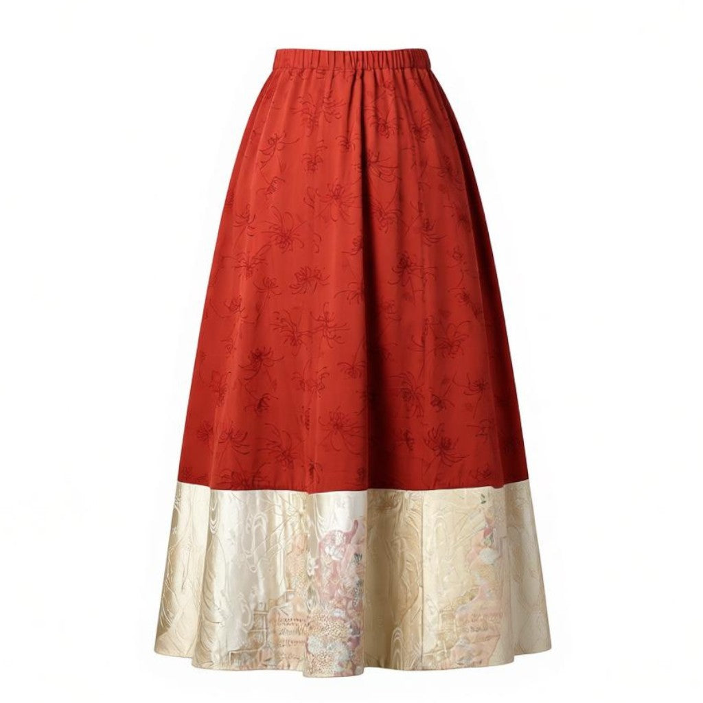 Elegant autumn breeze - Japanese style skirt