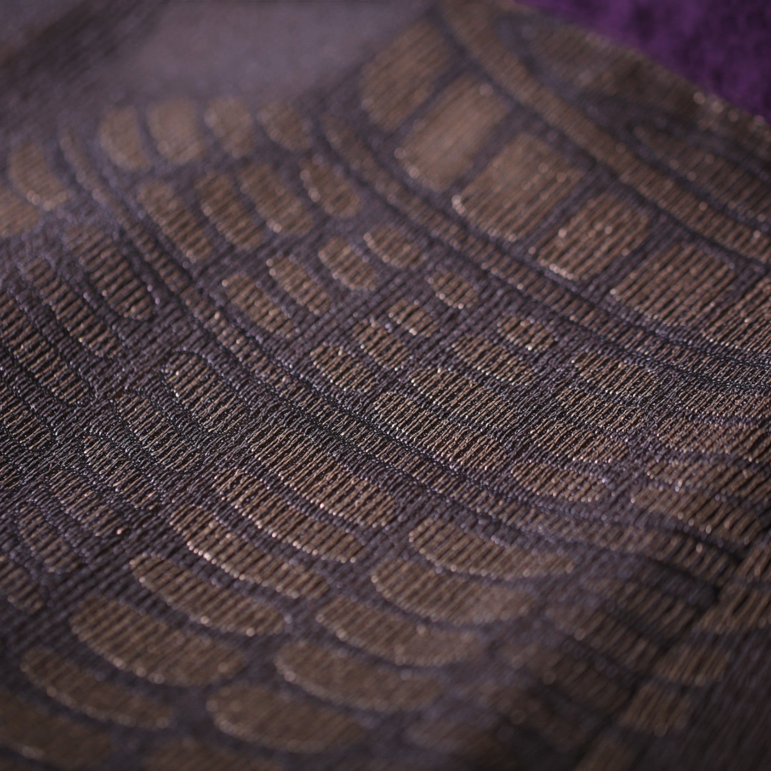 Elegant purple draped skirt