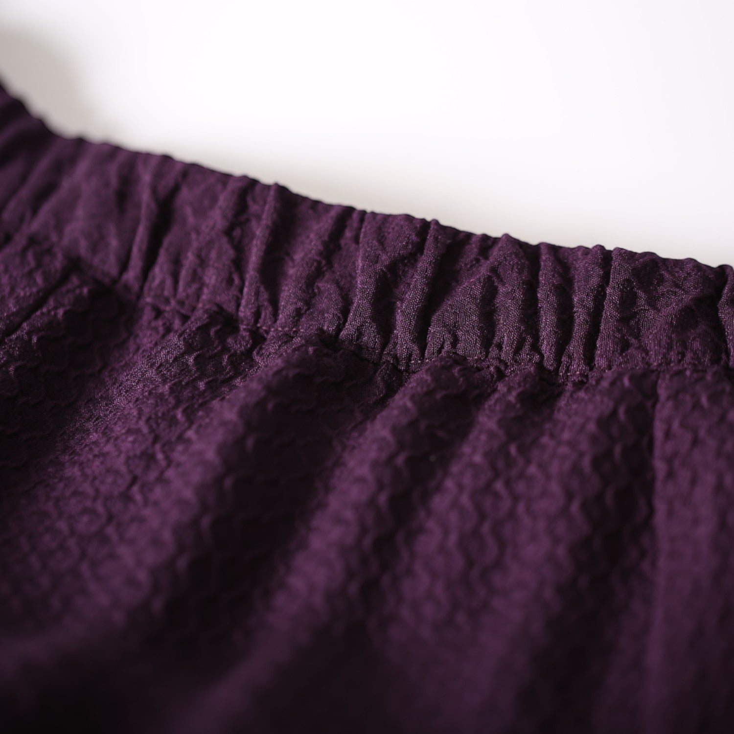 Elegant purple draped skirt