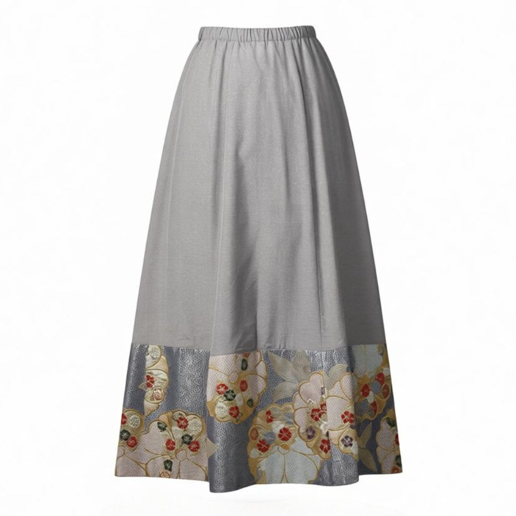 Flower arabesque pattern Japanese modern skirt