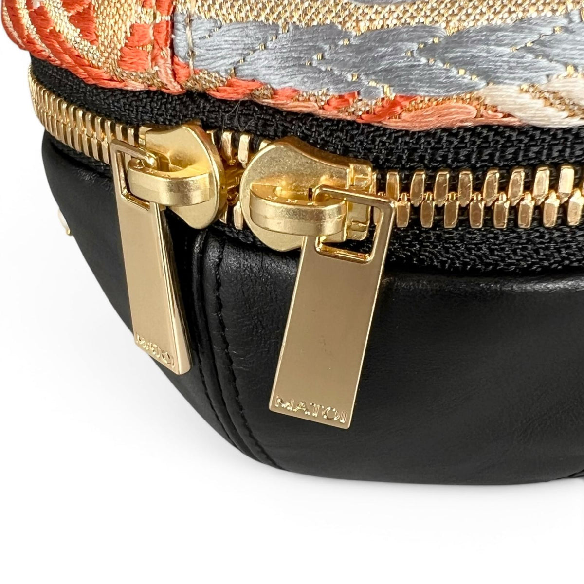 唐織ヴィンテージ帯と本革のMari Bag