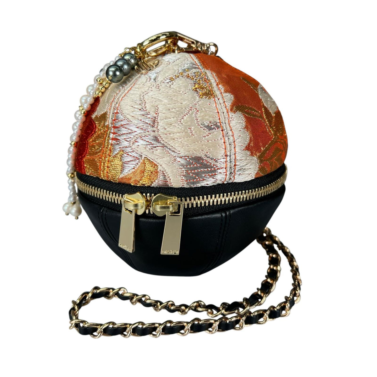 金糸煌めくヴィンテージ帯のMari Bag