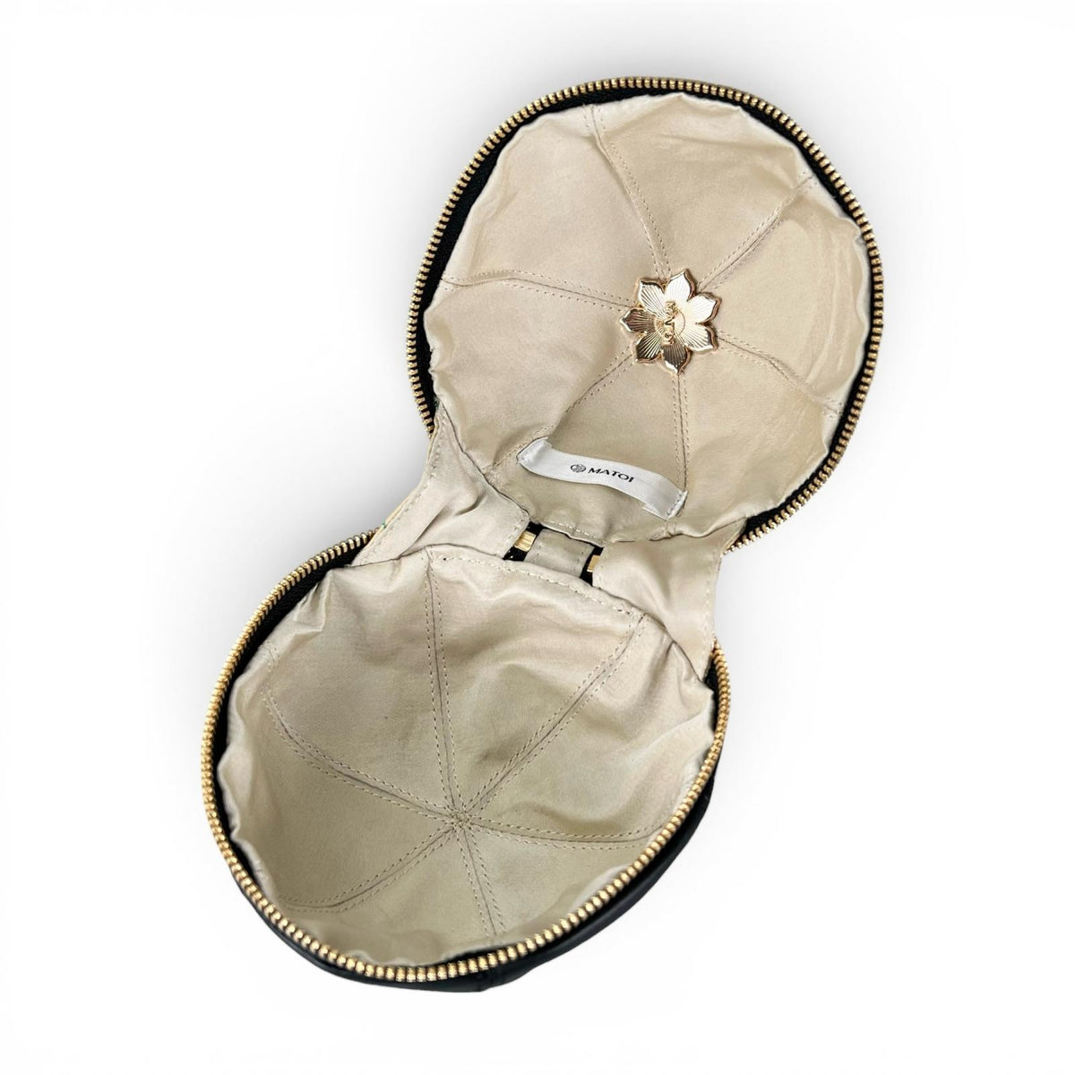 枝垂桜蝶帯と上質革のMari Bag