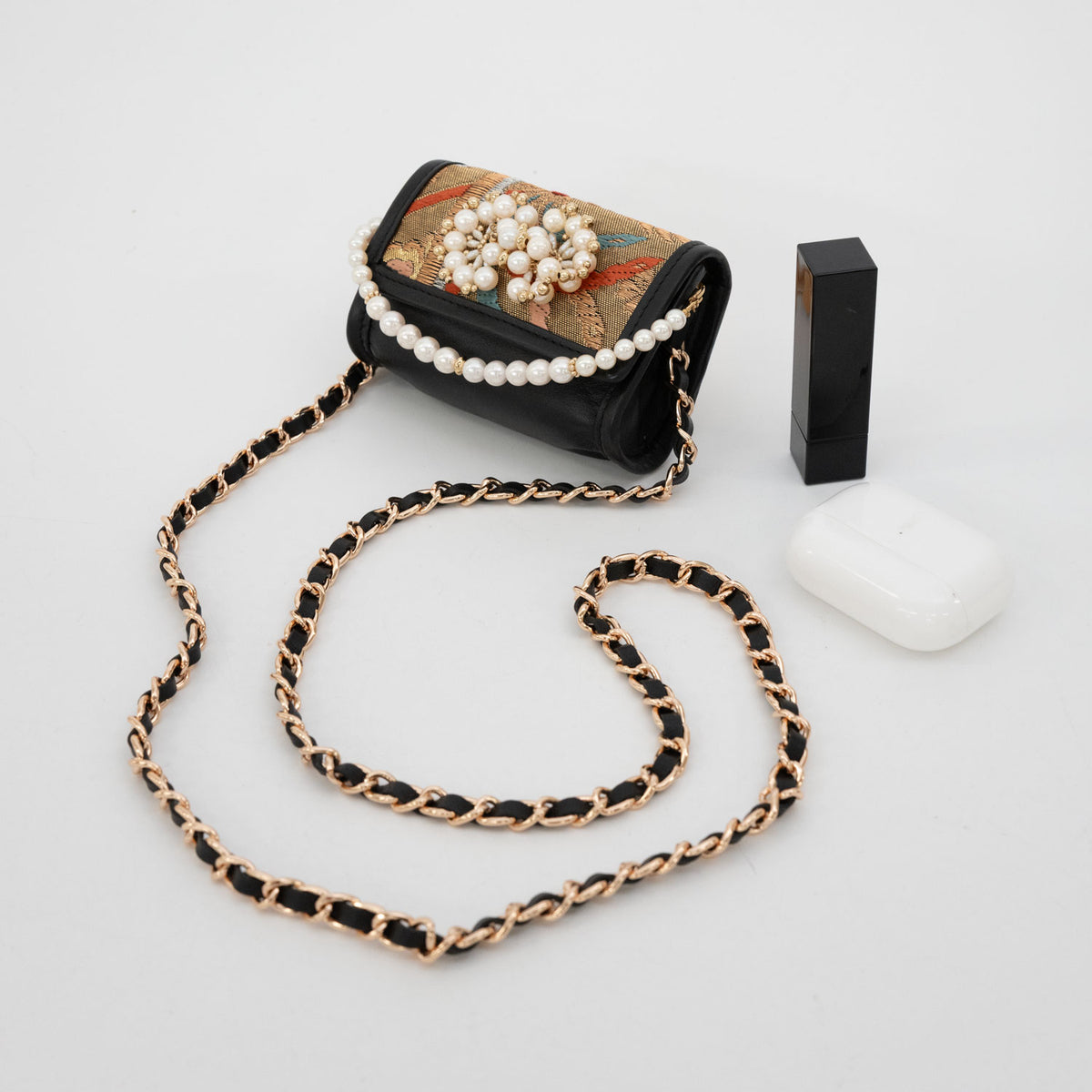 "Phoenix Kamon" Pearl and Obi Treasure Micro Bag