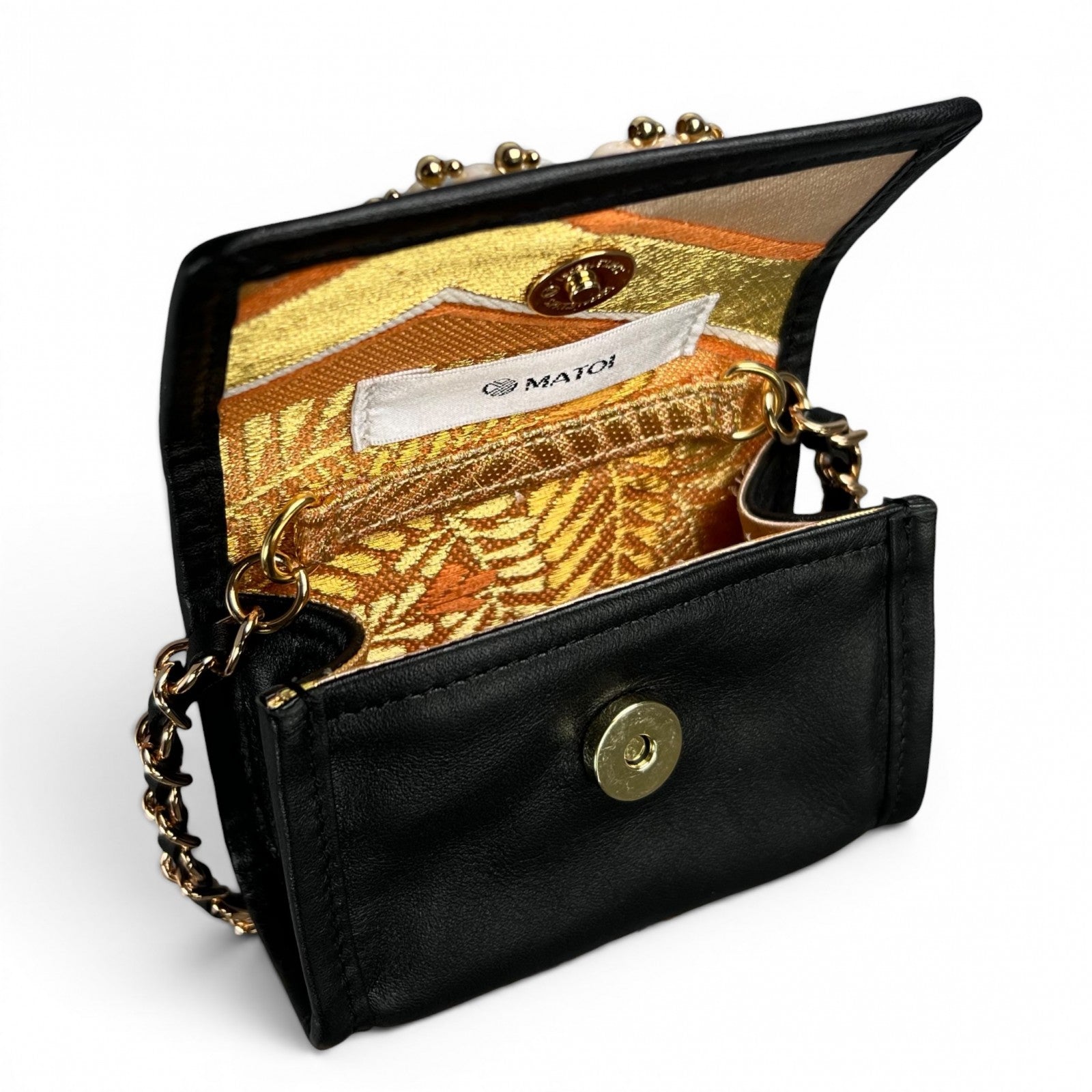 "Kikko Sagarifuji" Obi and Pearl Micro Bag