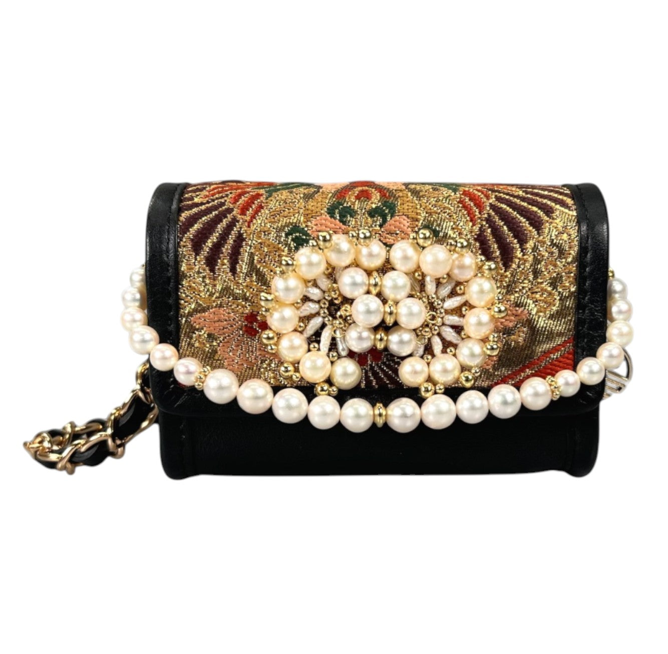 「鳳凰華紋」ヴィンテージ帯のMicro bag