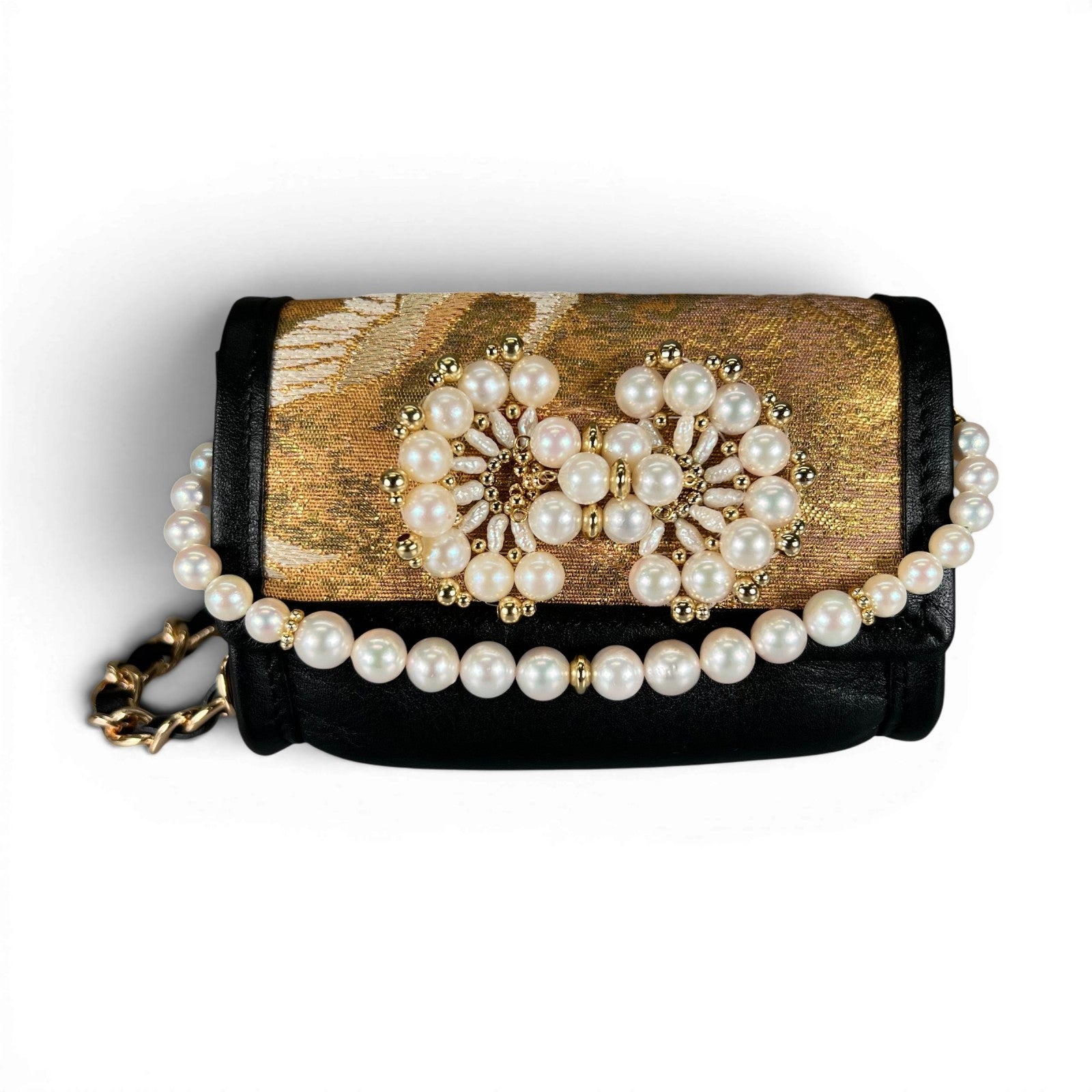 “群鹤松竹梅”金箔腰带Micro bag