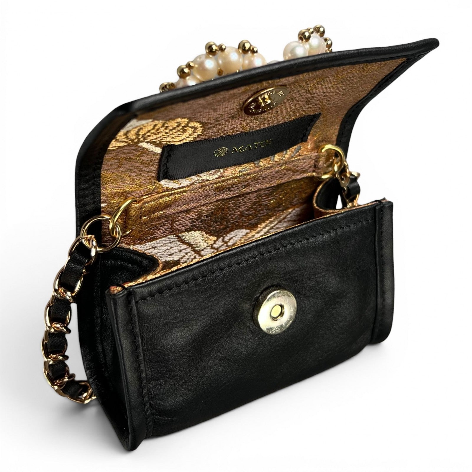“群鹤松竹梅”金箔腰带Micro bag