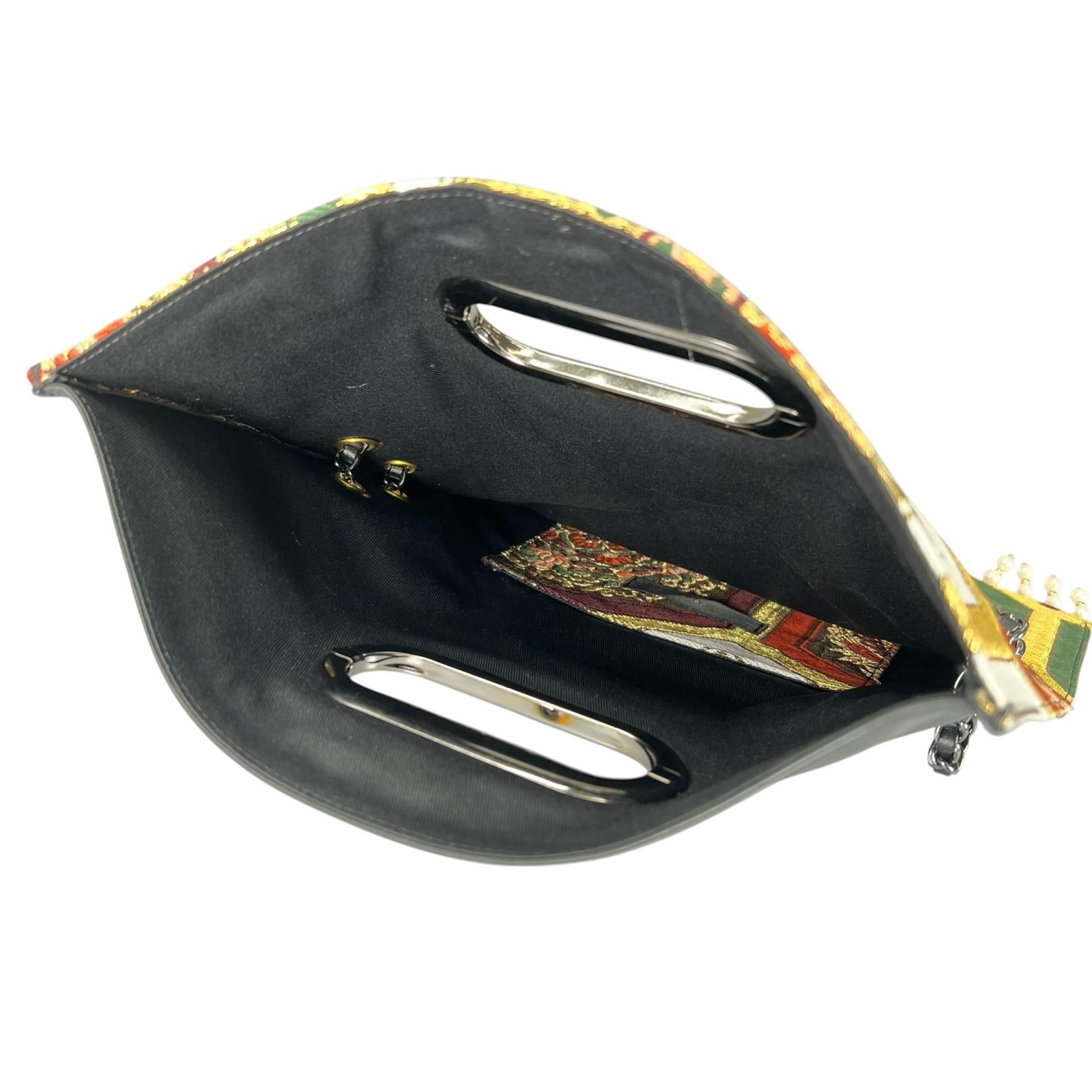Phoenix Crest Vintage Obi Exquisite Clutch Bag