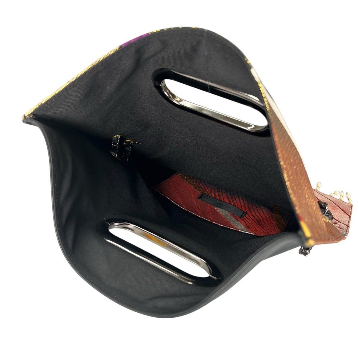 源氏香と梅の記憶、真珠煌めく帯のClutch bag