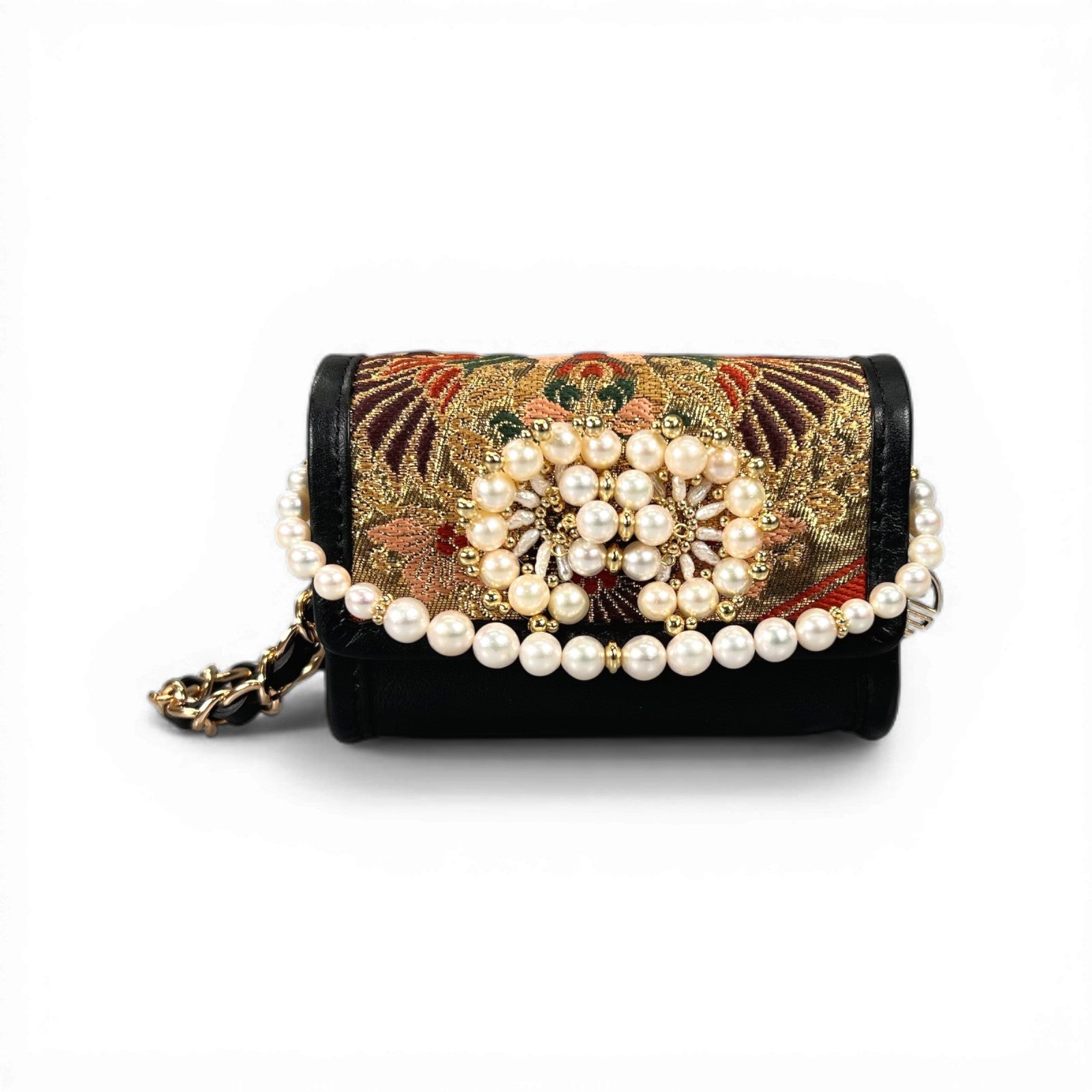 「鳳凰華紋」ヴィンテージ帯のMicro bag