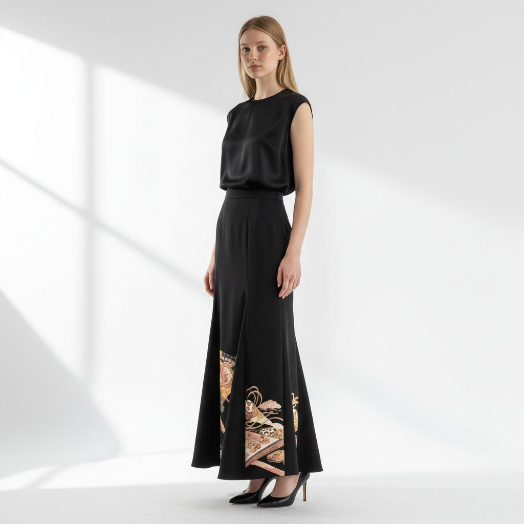 至高のヴィンテージ束ね熨斗マーメイドスカート