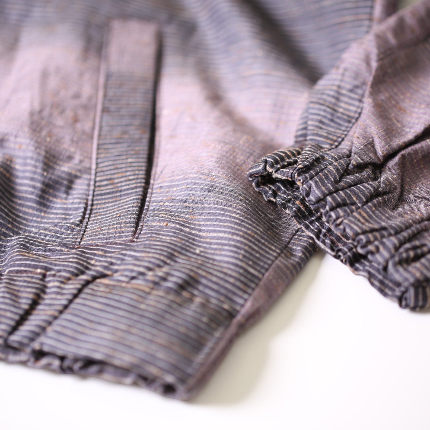 伝統美 米沢ぜんまい紬のブルゾン