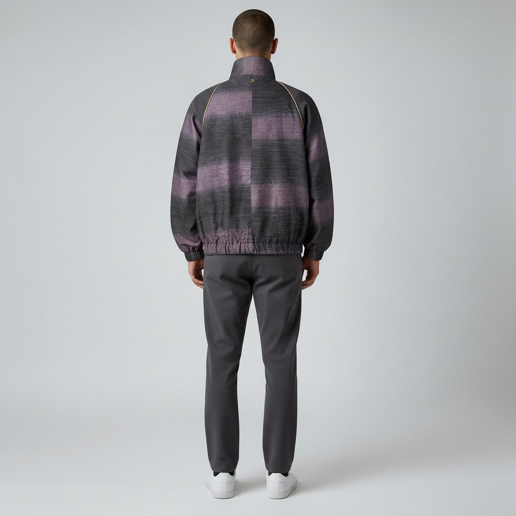 伝統美 米沢ぜんまい紬のブルゾン