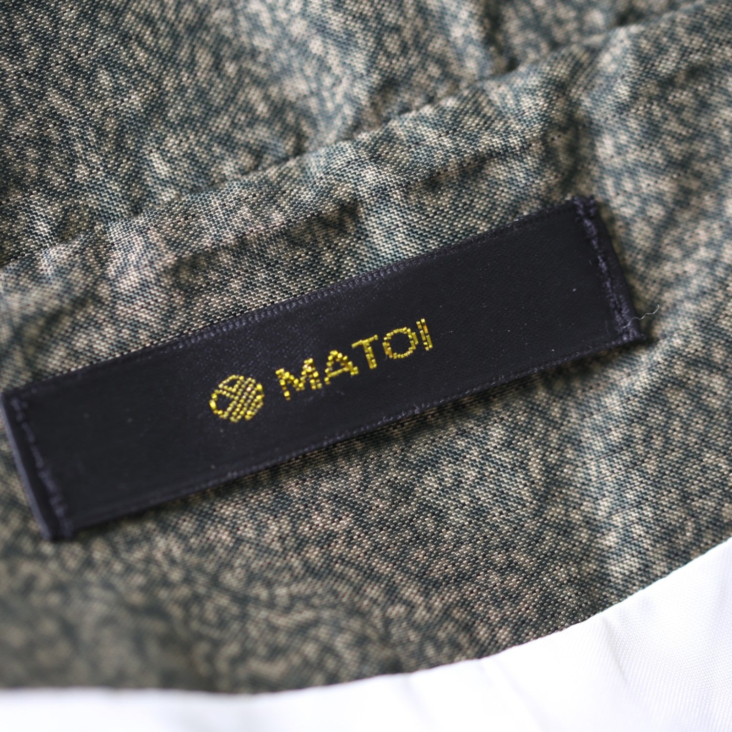 本場結城紬よろけ縞模様ブルゾン