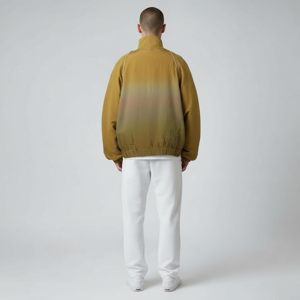 琴模様刺繍エレガントブルゾン