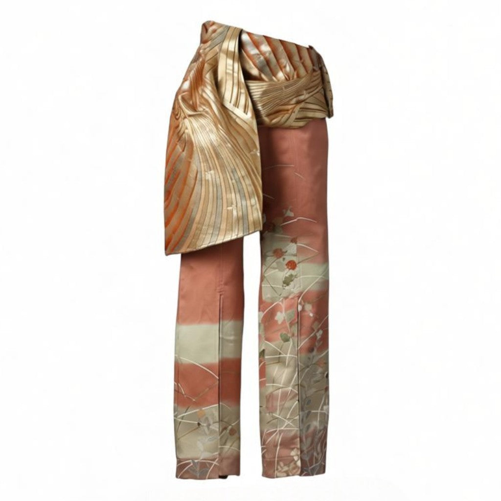 特別な一着 蝶が舞う和モダンパンツ