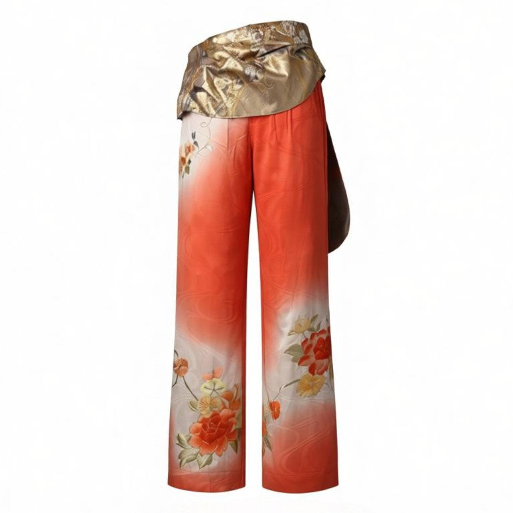 花薫る御所車グラデーションパンツ