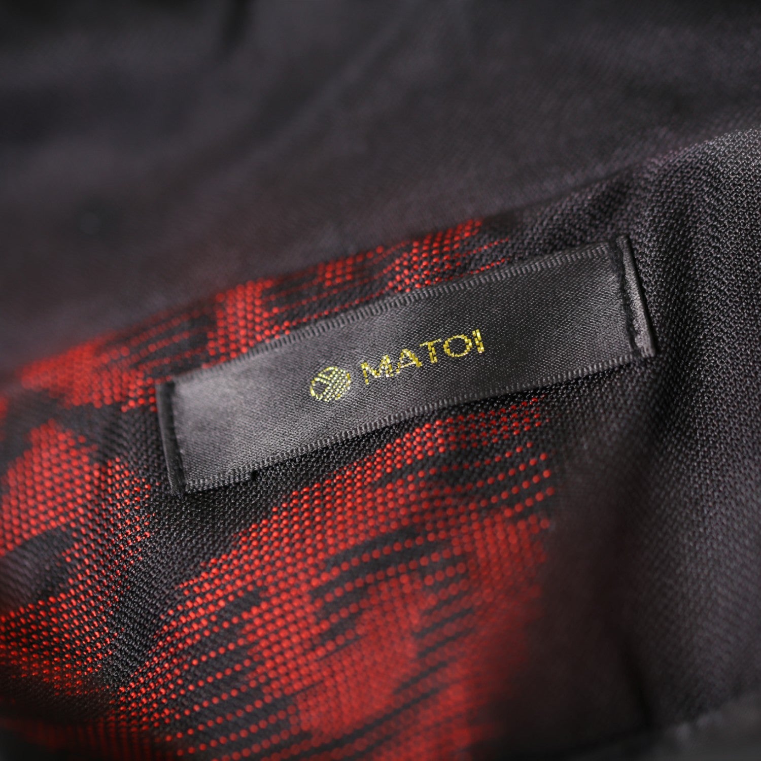 Black and red modern coat