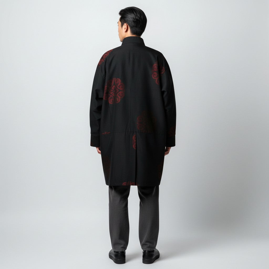 黒紅モダンコート