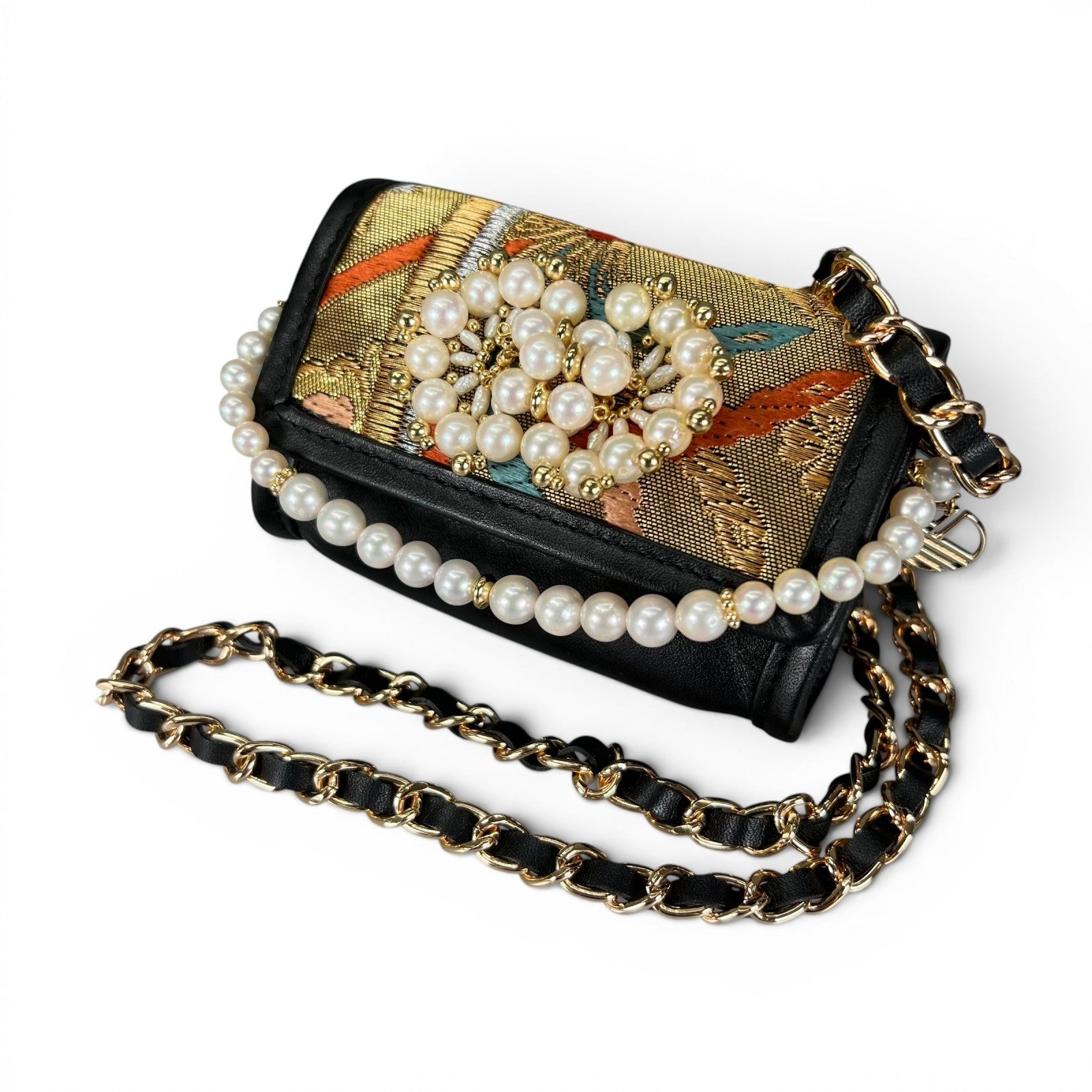 "Phoenix Kamon" Pearl and Obi Treasure Micro Bag
