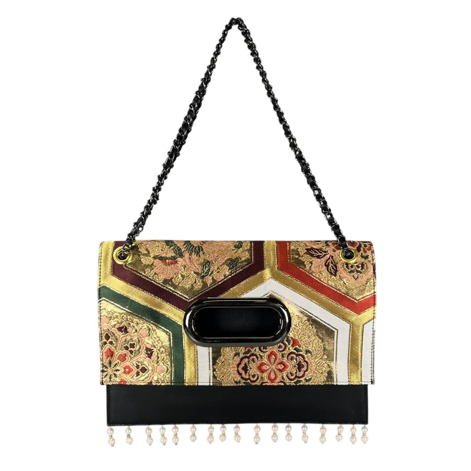 Phoenix Crest Vintage Obi Exquisite Clutch Bag