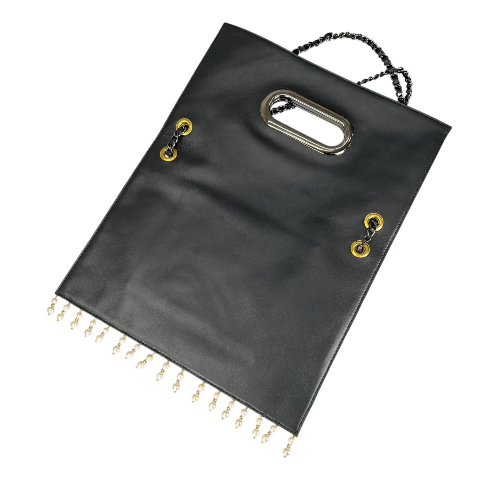 若松と梅紋、あこやパールが煌めく帯革Clutch bag